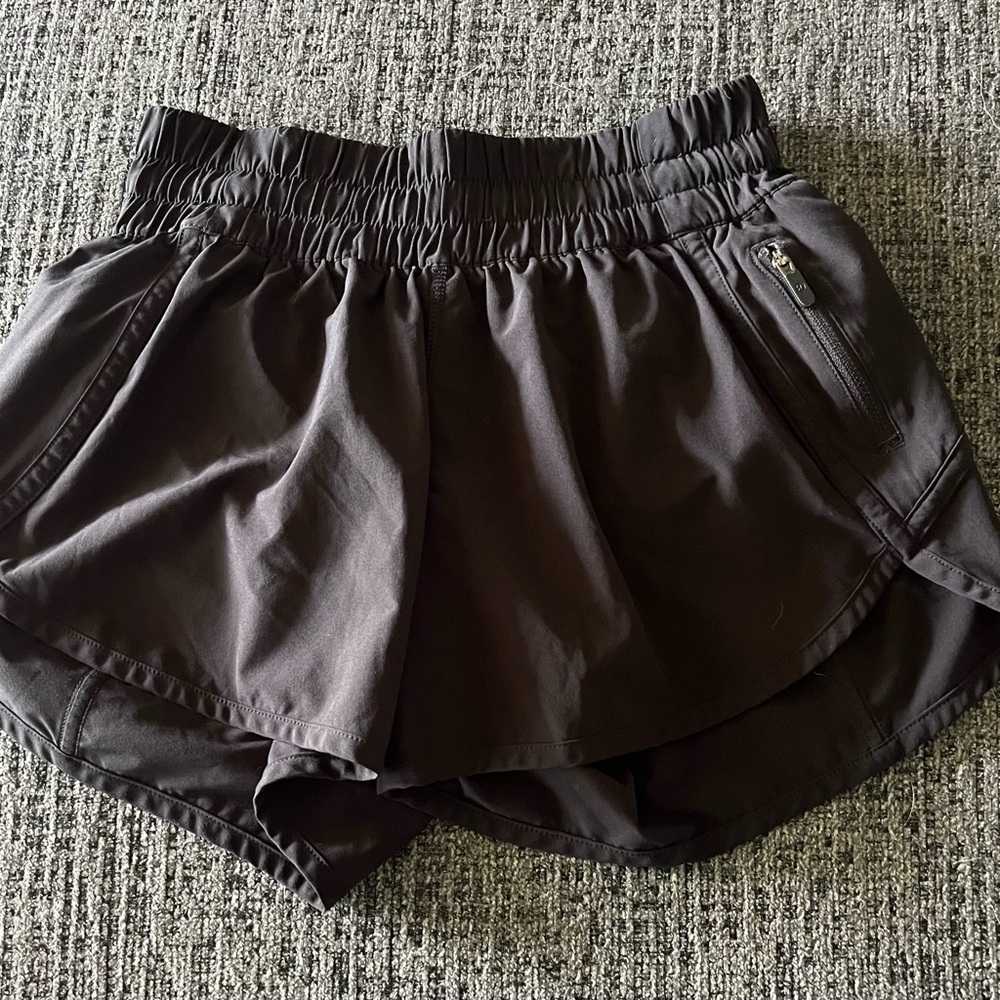 lululemon athletica Dark Black Hotty hot Women's Athletic Shorts